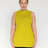 Mock Neck Tank Citrine