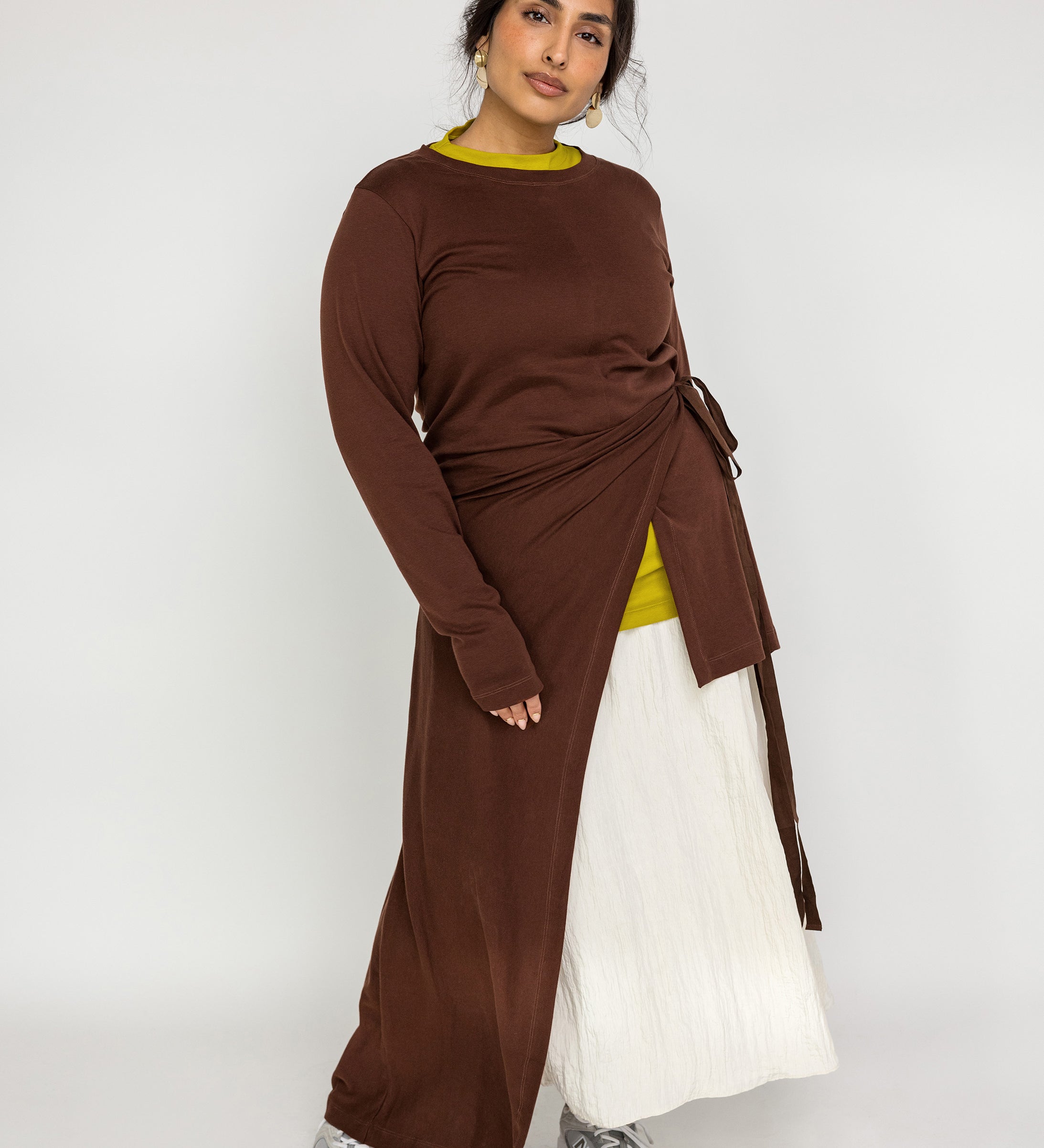 Everyday top made from premium cotton blend with a modest, relaxed fit