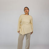 Tie Front Top Yellow