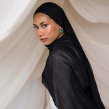 Black Crepe Chiffon
