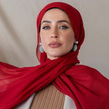 Savvy Rouge Silk Chiffon