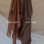 eco-friendly bamboo hijab with a smooth finish and earthy undertone