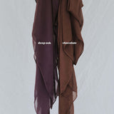VELA hijab in signature Deep Oak shades, crafted from breathable and luxurious modal