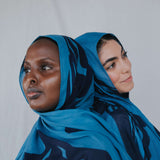 Swirl-print hijab made in light-as-air modal for effortless styling