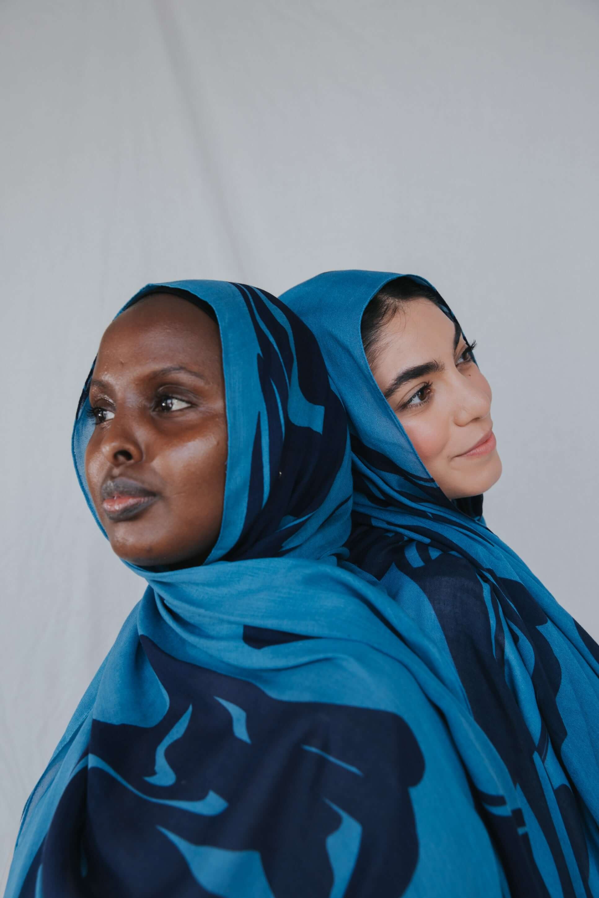 Swirl-print hijab made in light-as-air modal for effortless styling