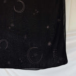 Lightweight hijab with moon and star accents, designed for evening elegance