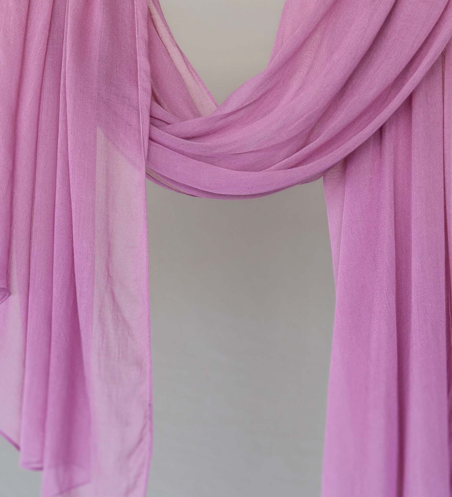 lightweight bamboo hijab that layers easily and complements natural makeup looks.