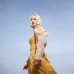 Sand hijab by VELA, crafted in smooth modal for a clean, polished finish and versatile styling
