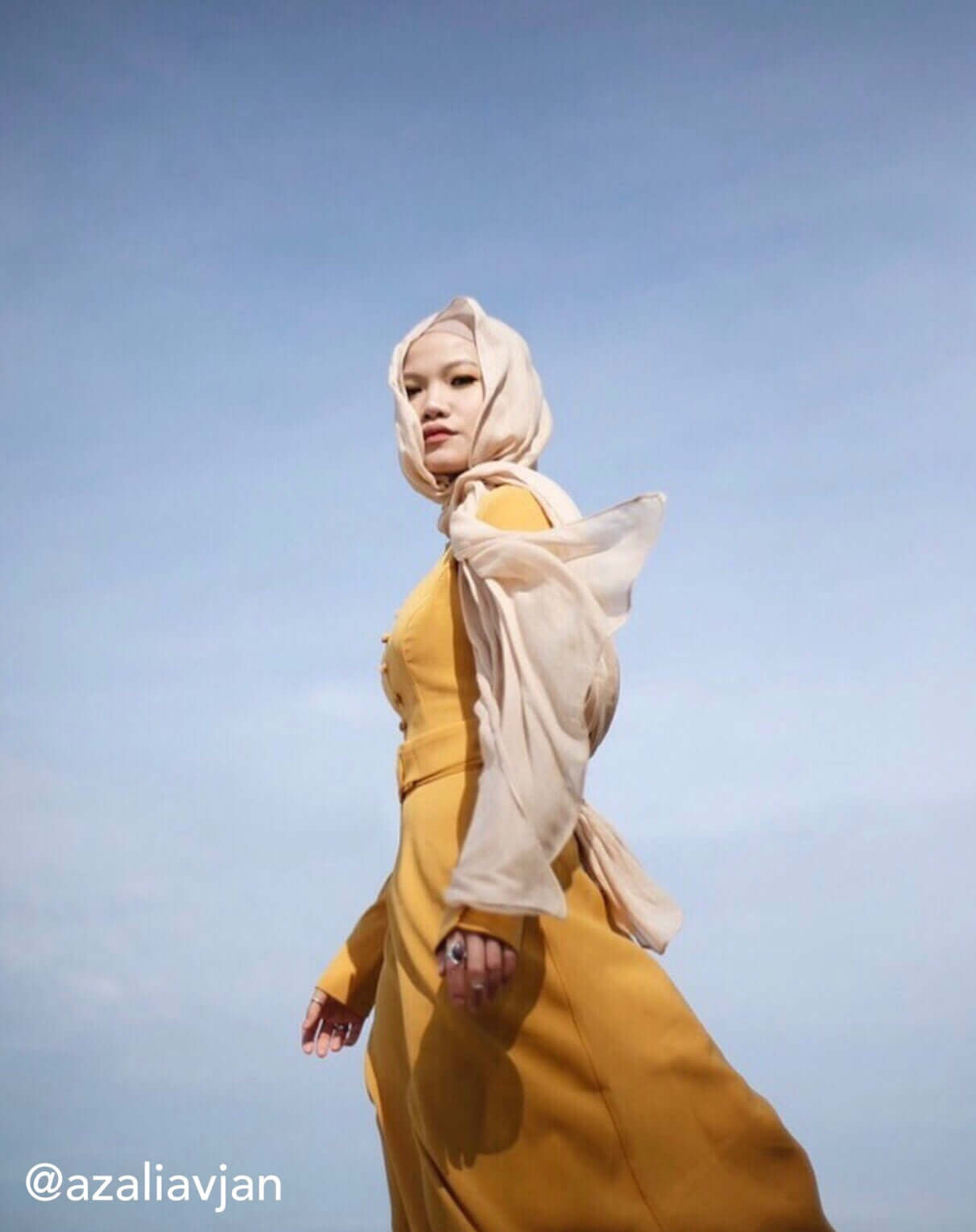 Sand hijab by VELA, crafted in smooth modal for a clean, polished finish and versatile styling