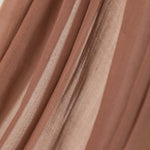 Close up product shot of Toasted Pecan brown hijab.