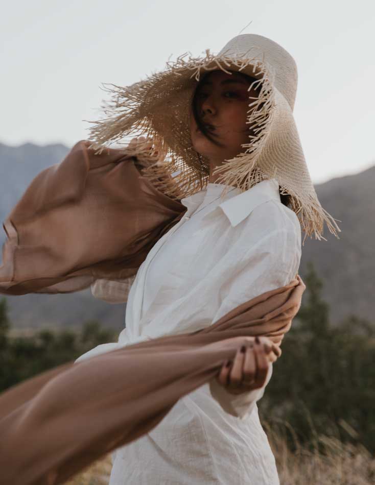 VELA modal hijab in Light Taupe, flattering on all skin tones and easy to wear every day
