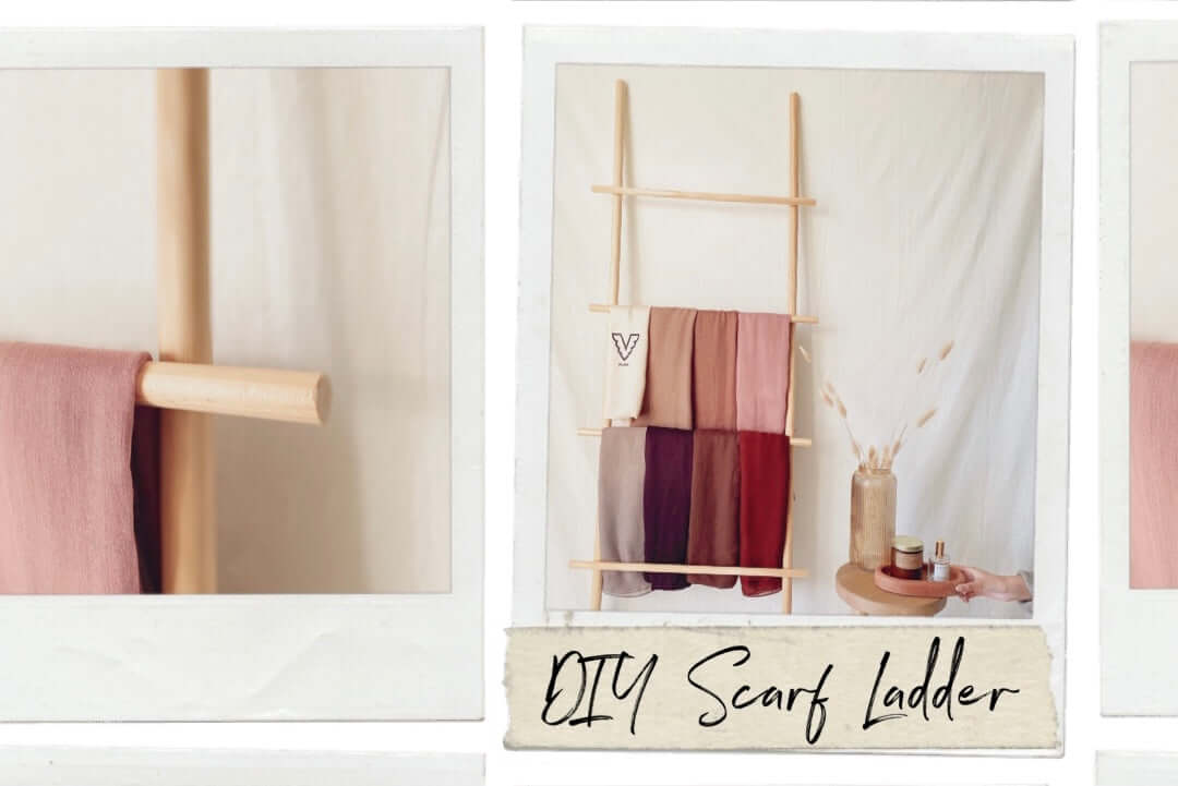 How To Make A DIY Scarf Ladder For Under $20