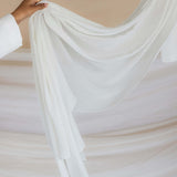 white crepe chiffon