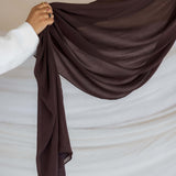 dark chocolate crepe chiffon