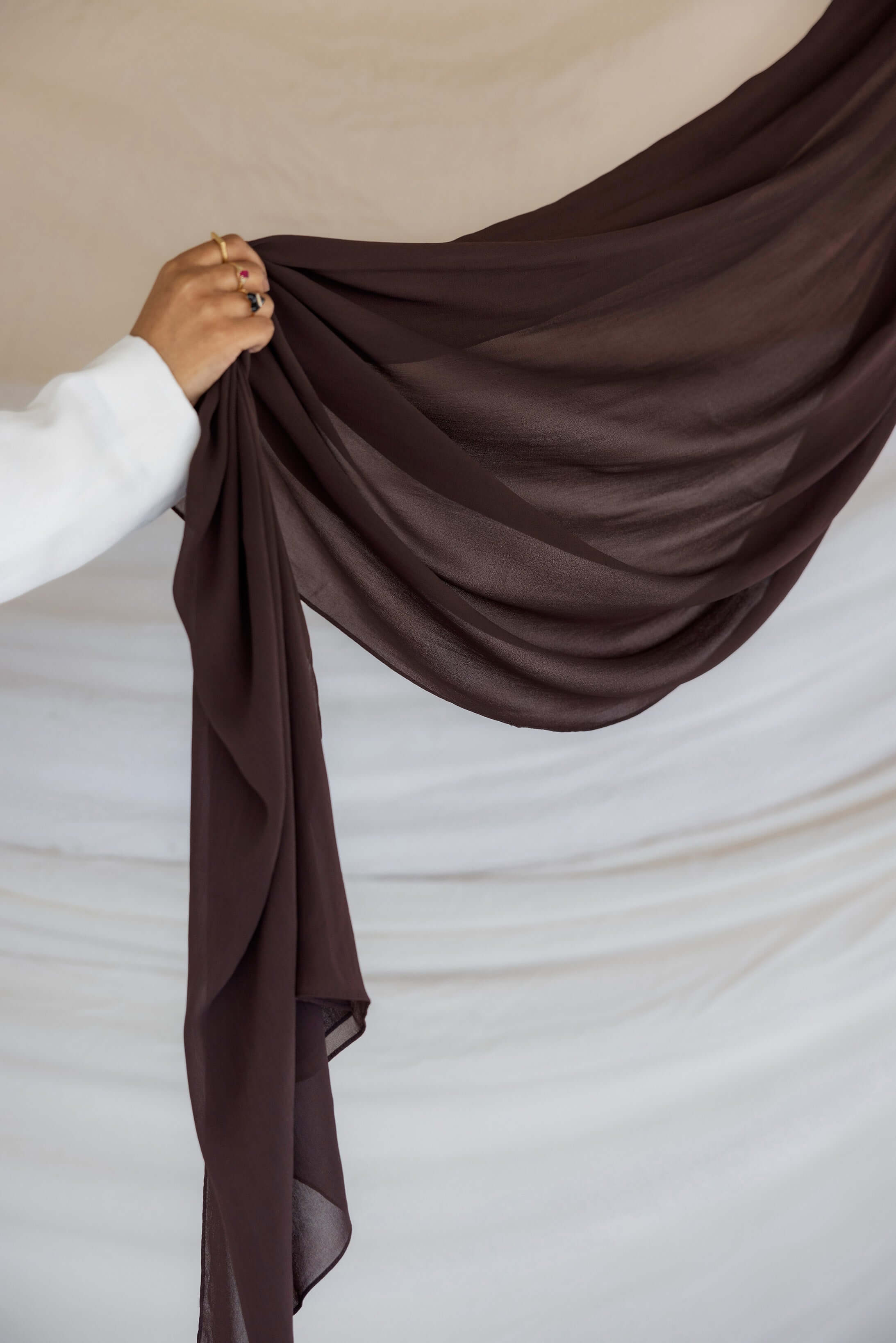 dark chocolate crepe chiffon