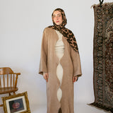 tan curve abaya