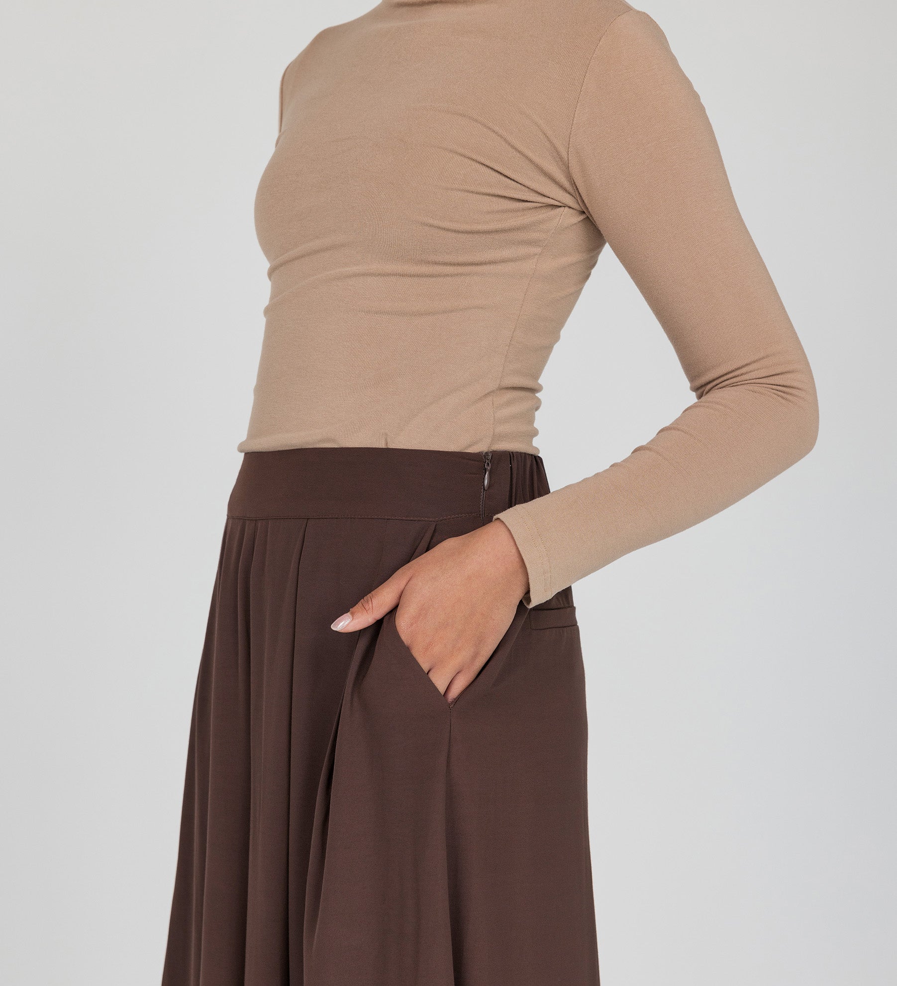 Versatile wide-leg pants with a flattering fit and soft tailored finish