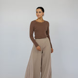 Pleated Self Contrast Pant