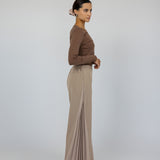 Pleated Self Contrast Pant