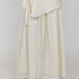Textured Smocked Waist Skirt