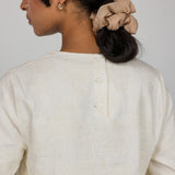 Textured Tie Front Top