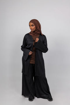 Pleated Cardigan