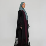 Black Lace Abaya