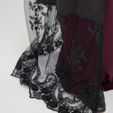 Black Lace Abaya