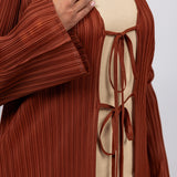 Pleated Cardigan