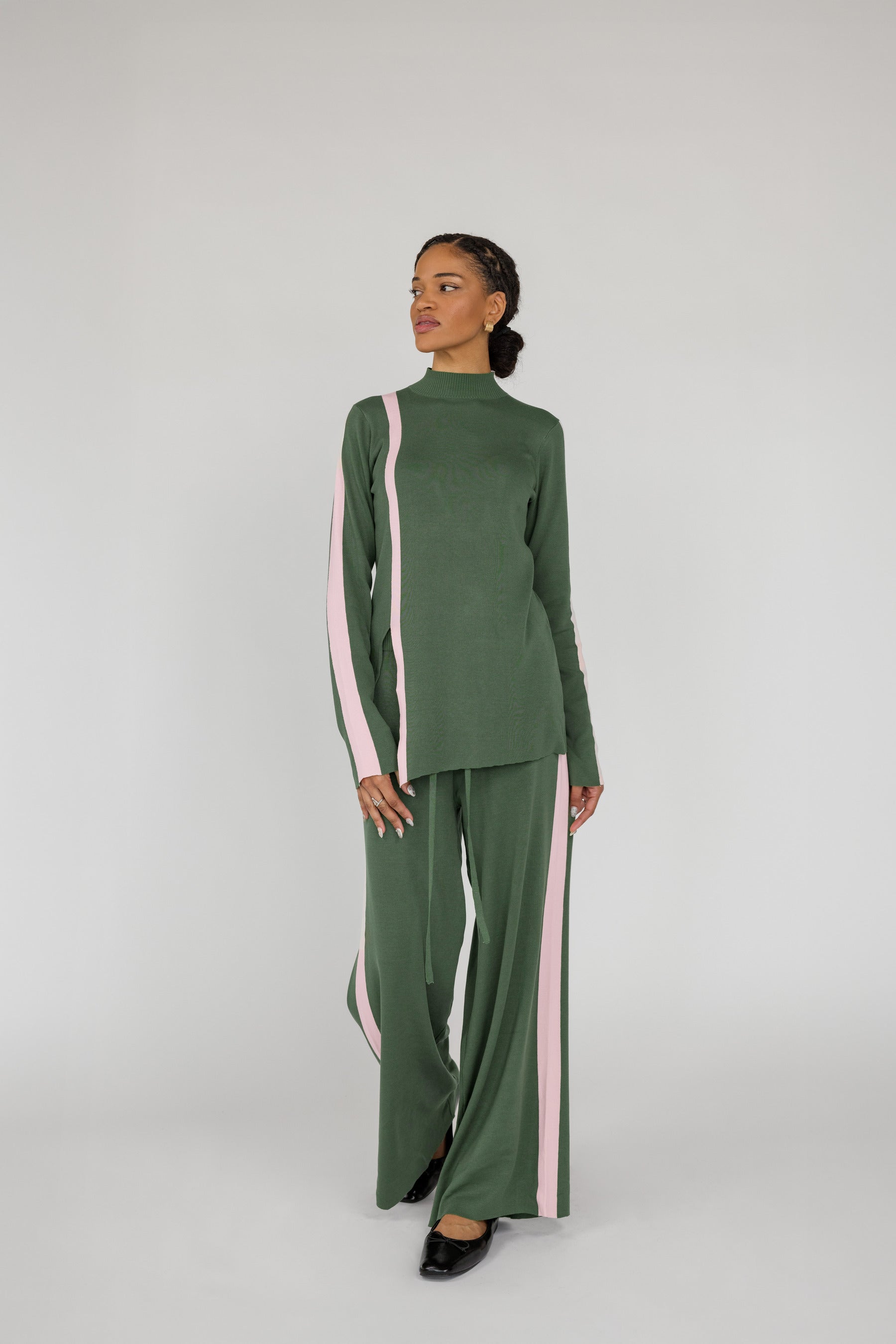 Sport Stripe Pant Olive - Image 4