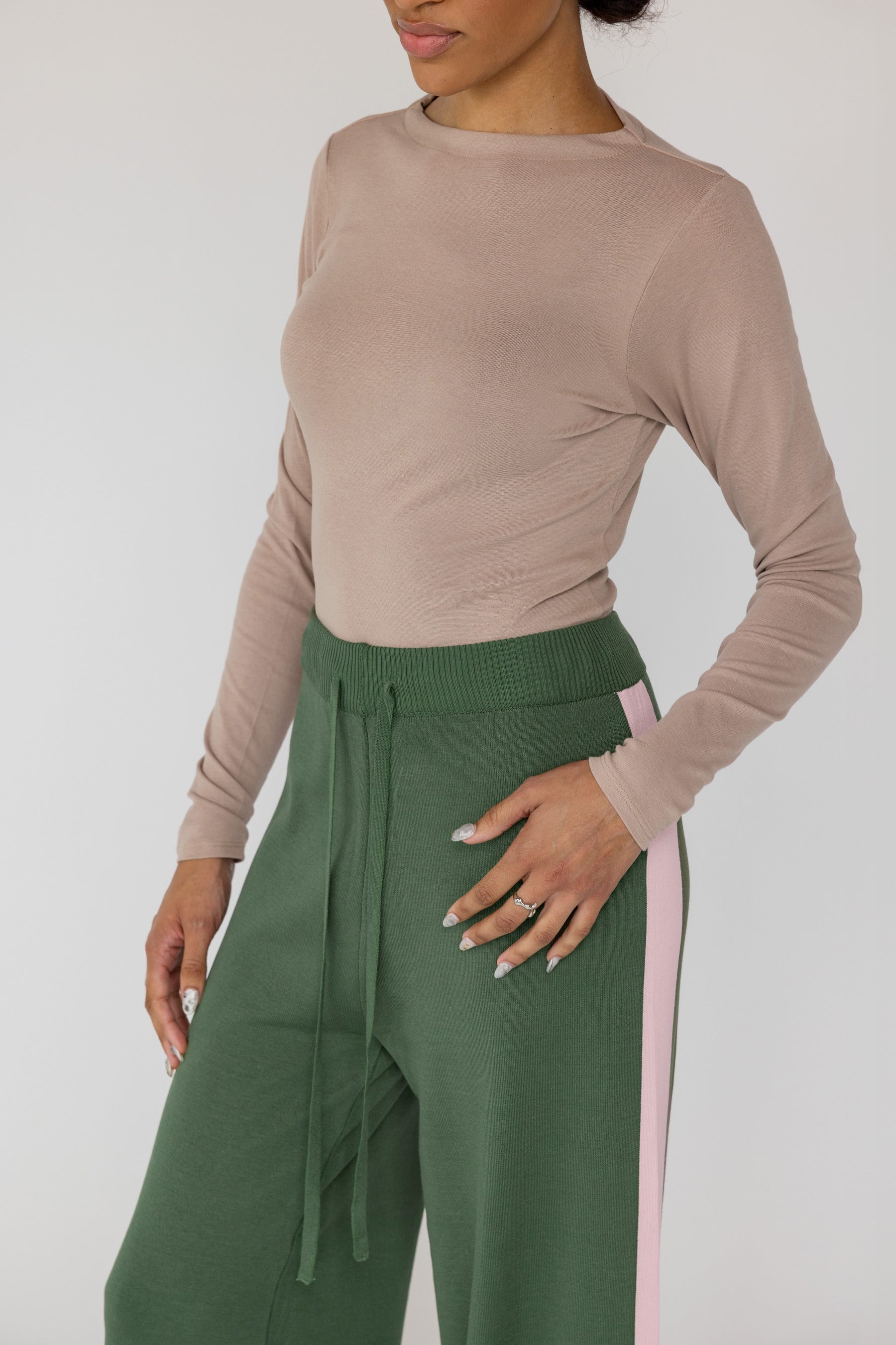 Sport Stripe Pant Olive - Image 3
