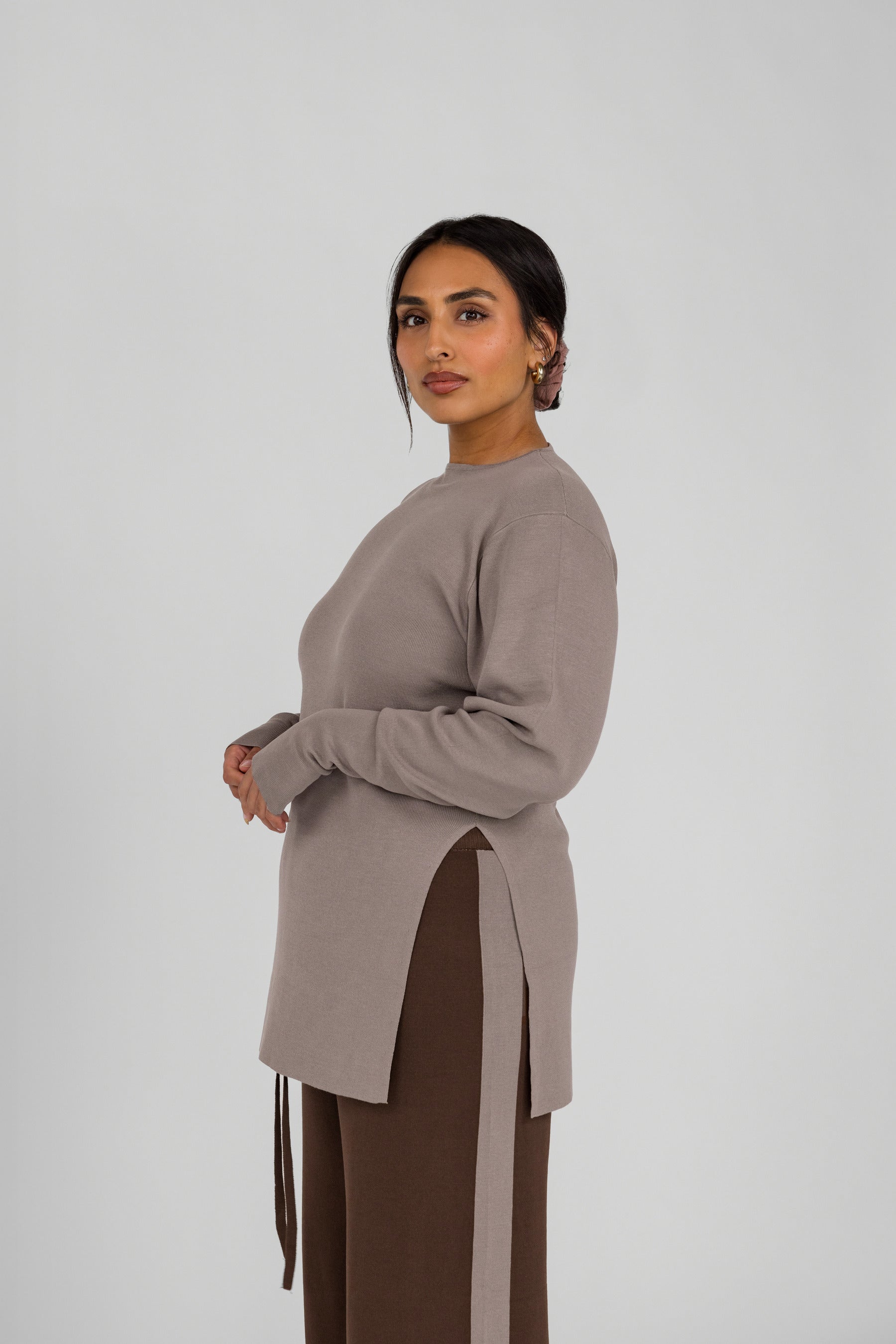 Side Slit Top Truffle - Image 5