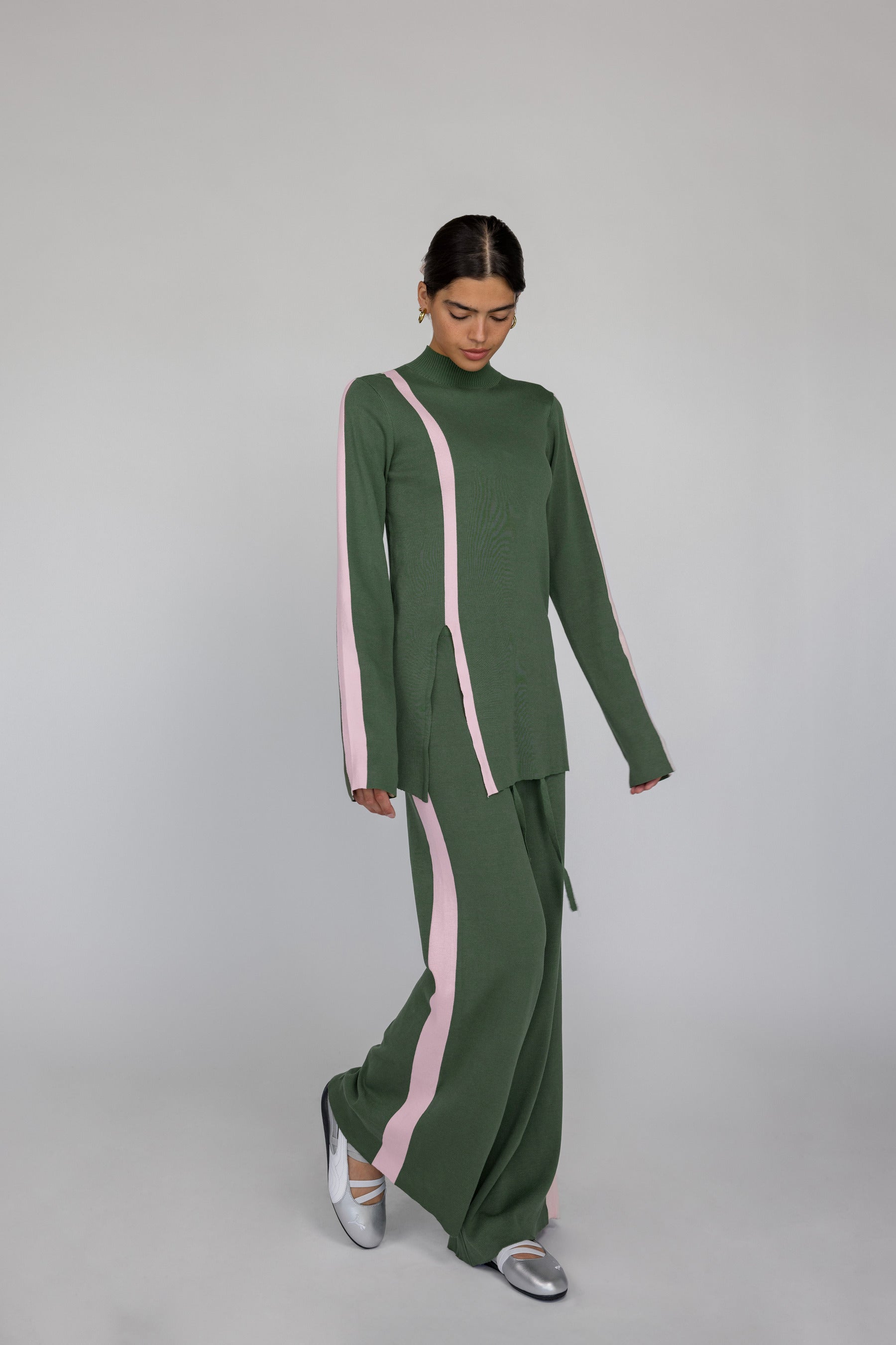 Sport Stripe Pant Olive - Image 5