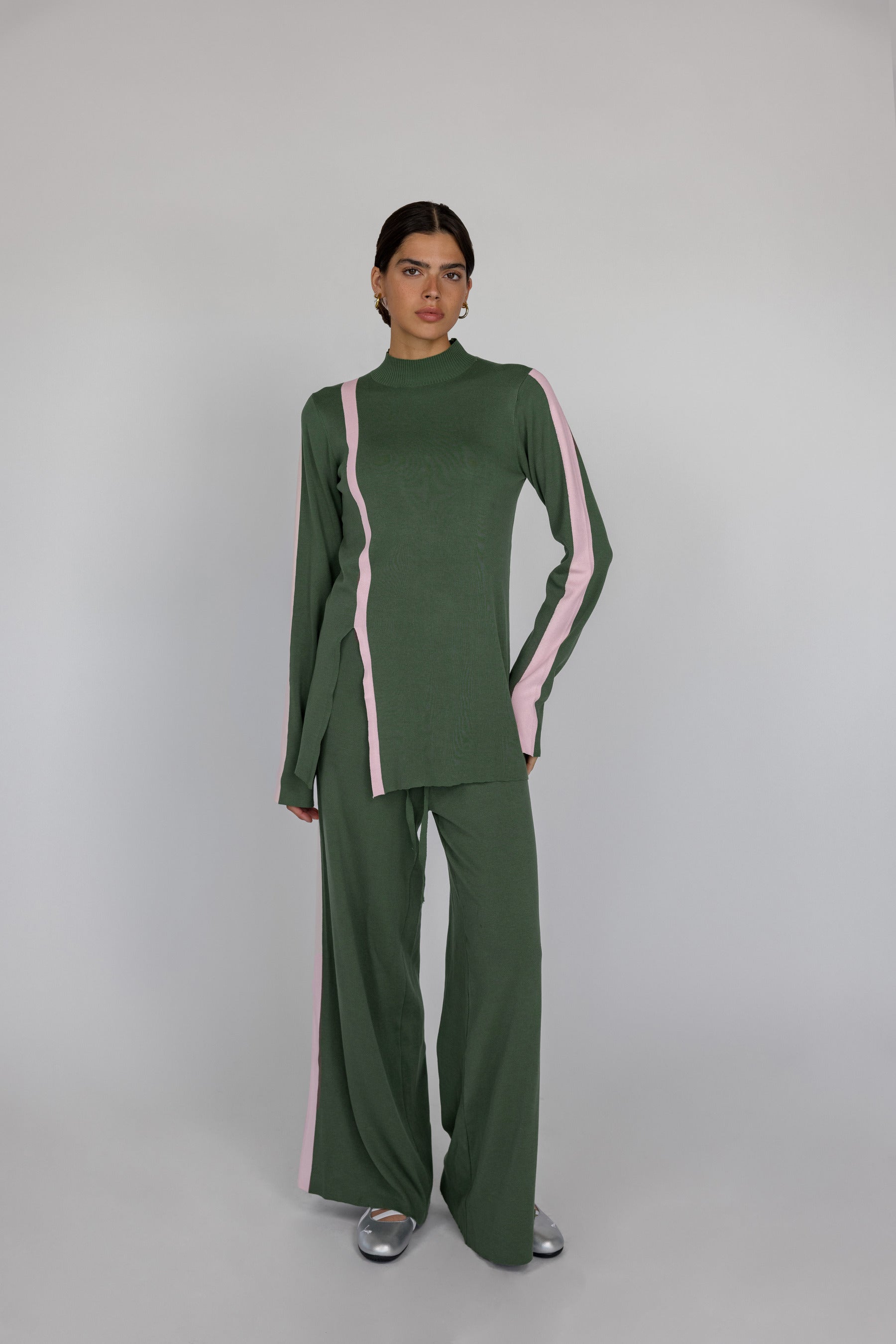 Sport Stripe Pant Olive - Image 7