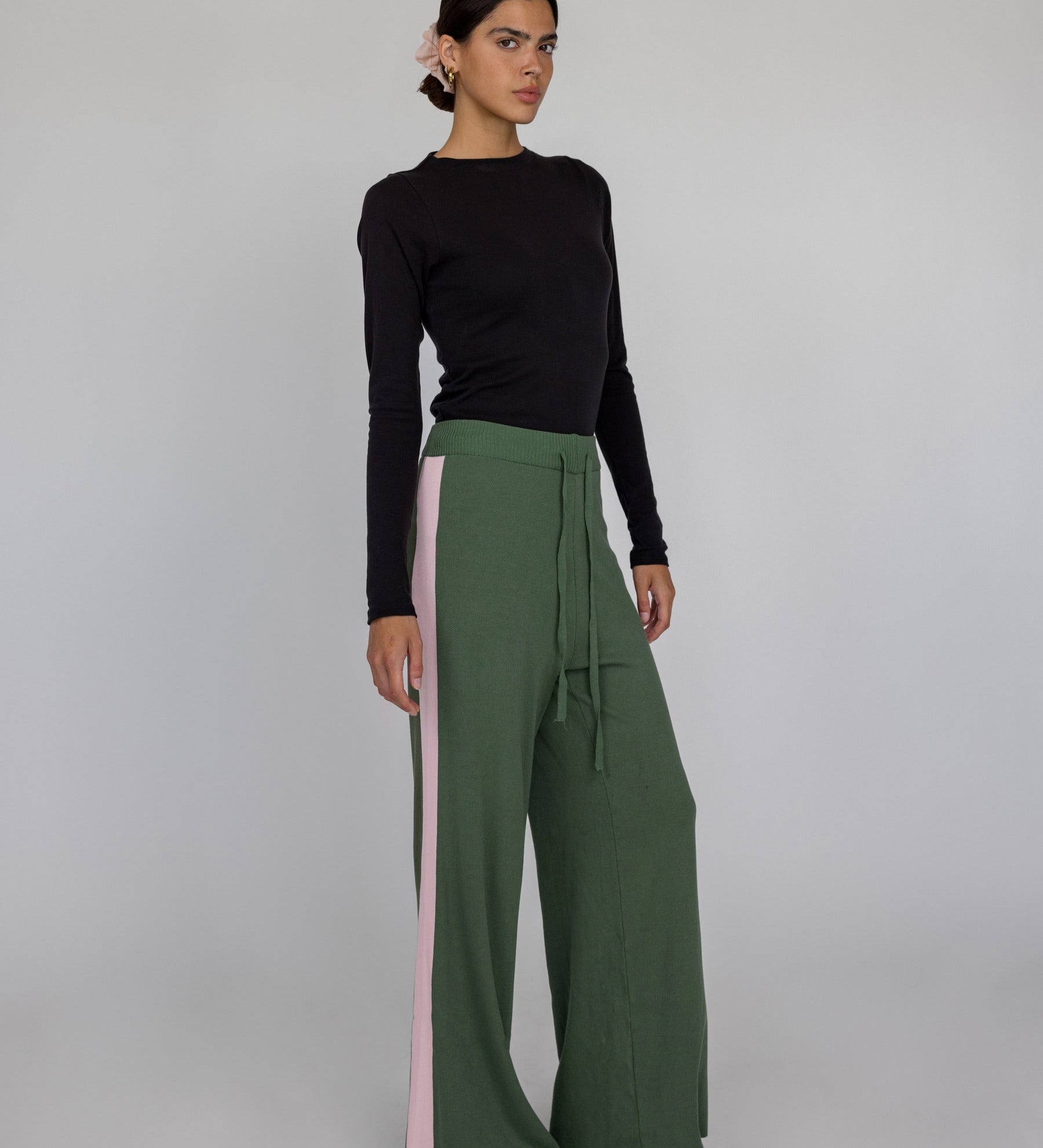 Sport Stripe Pant Olive