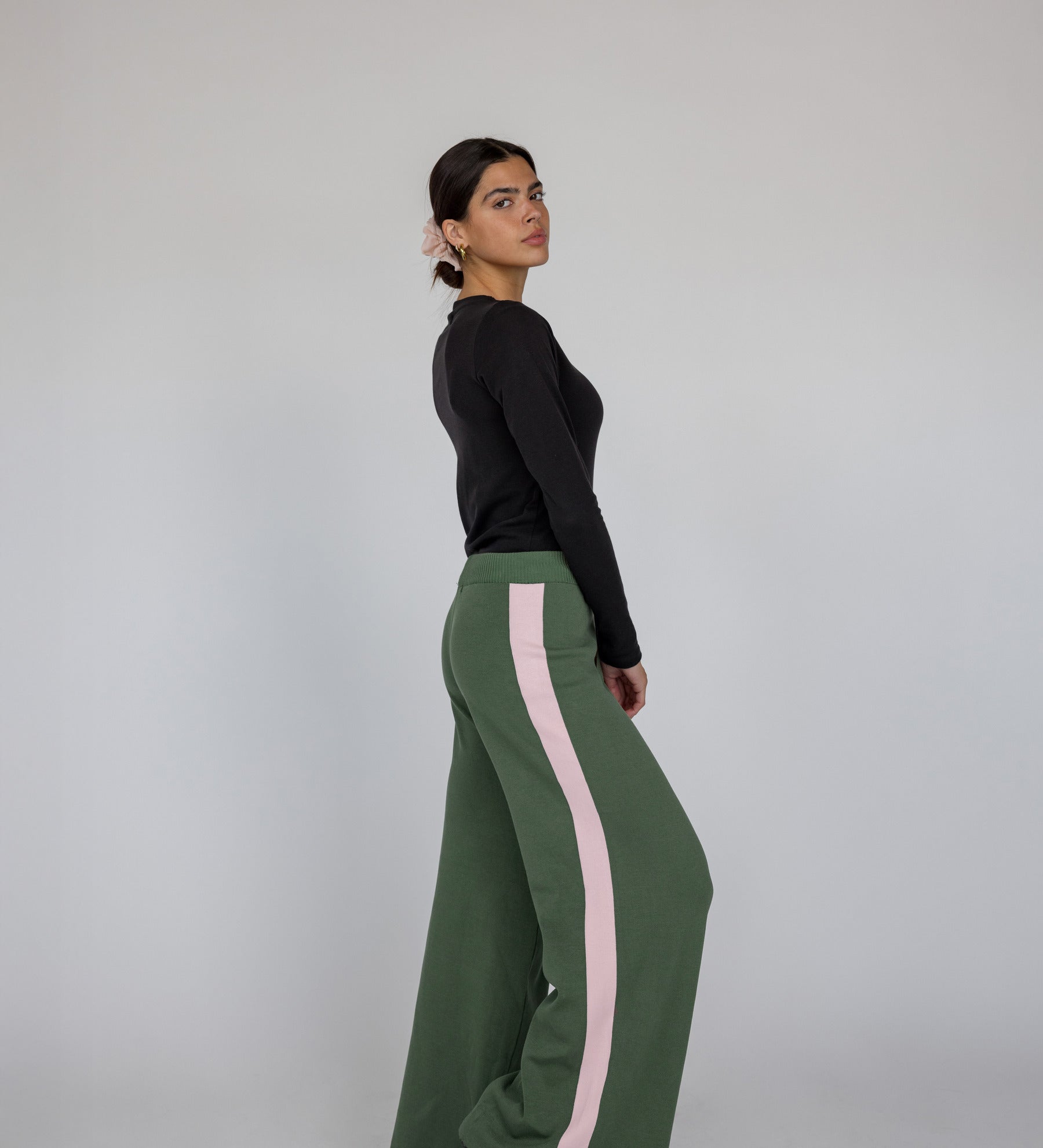 Sport Stripe Pant Olive