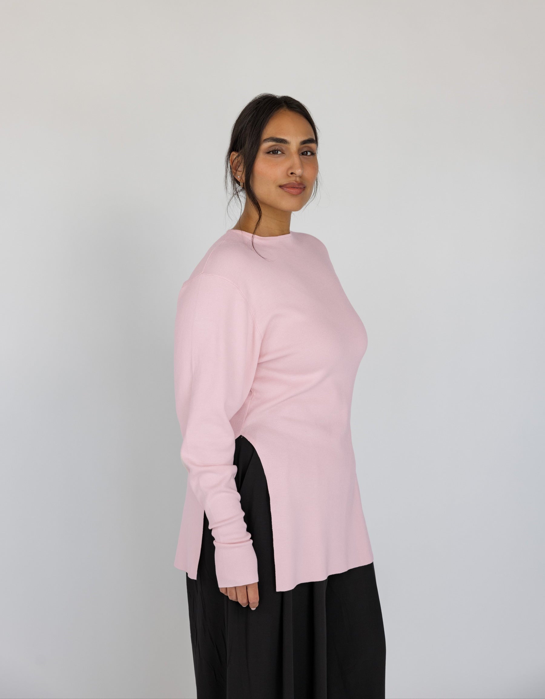 Side Slit Top Pink - Image 2