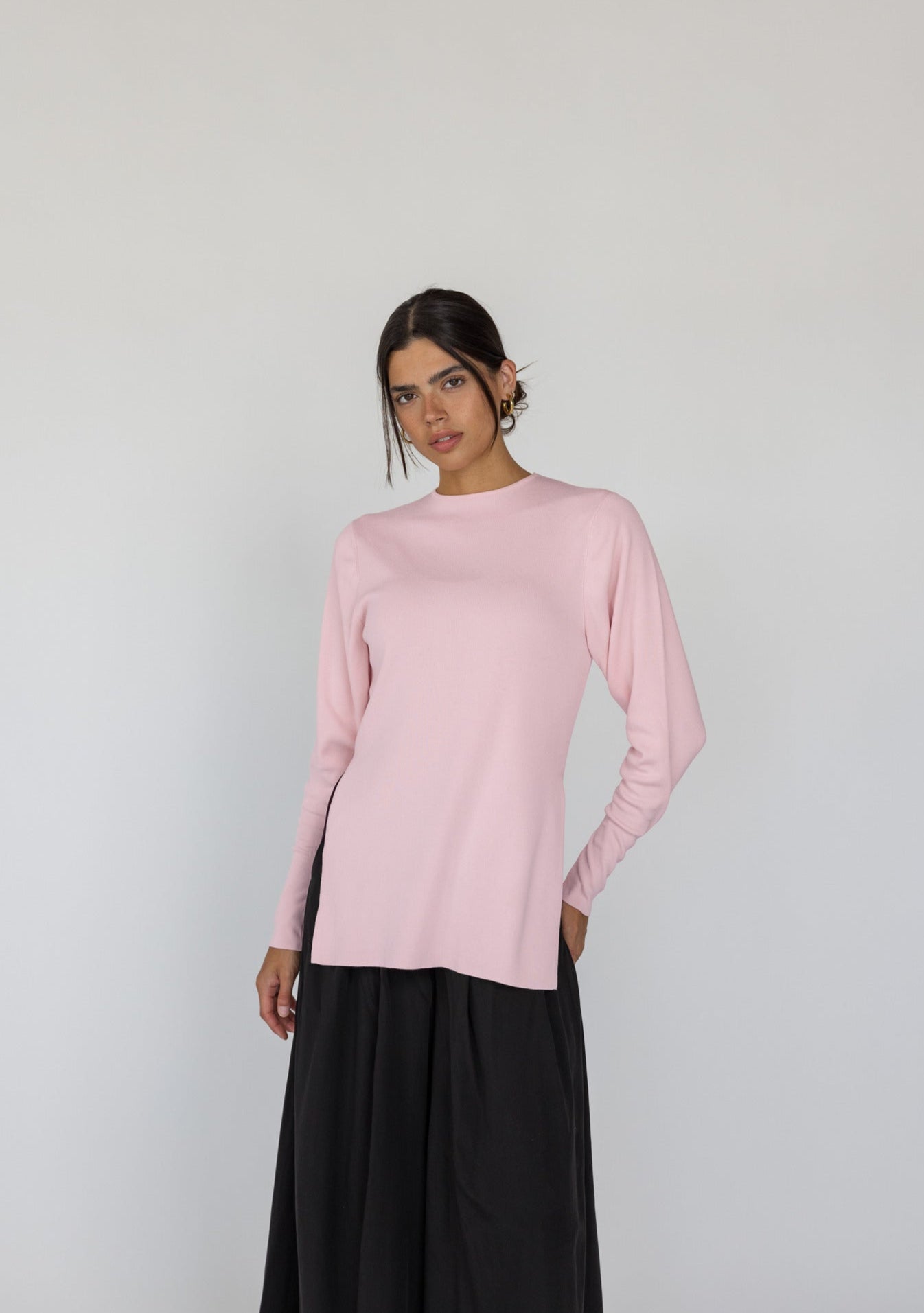 Side Slit Top Pink - Image 1