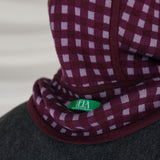 Velaclava Plum/Plaid