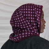 Velaclava Plum/Plaid