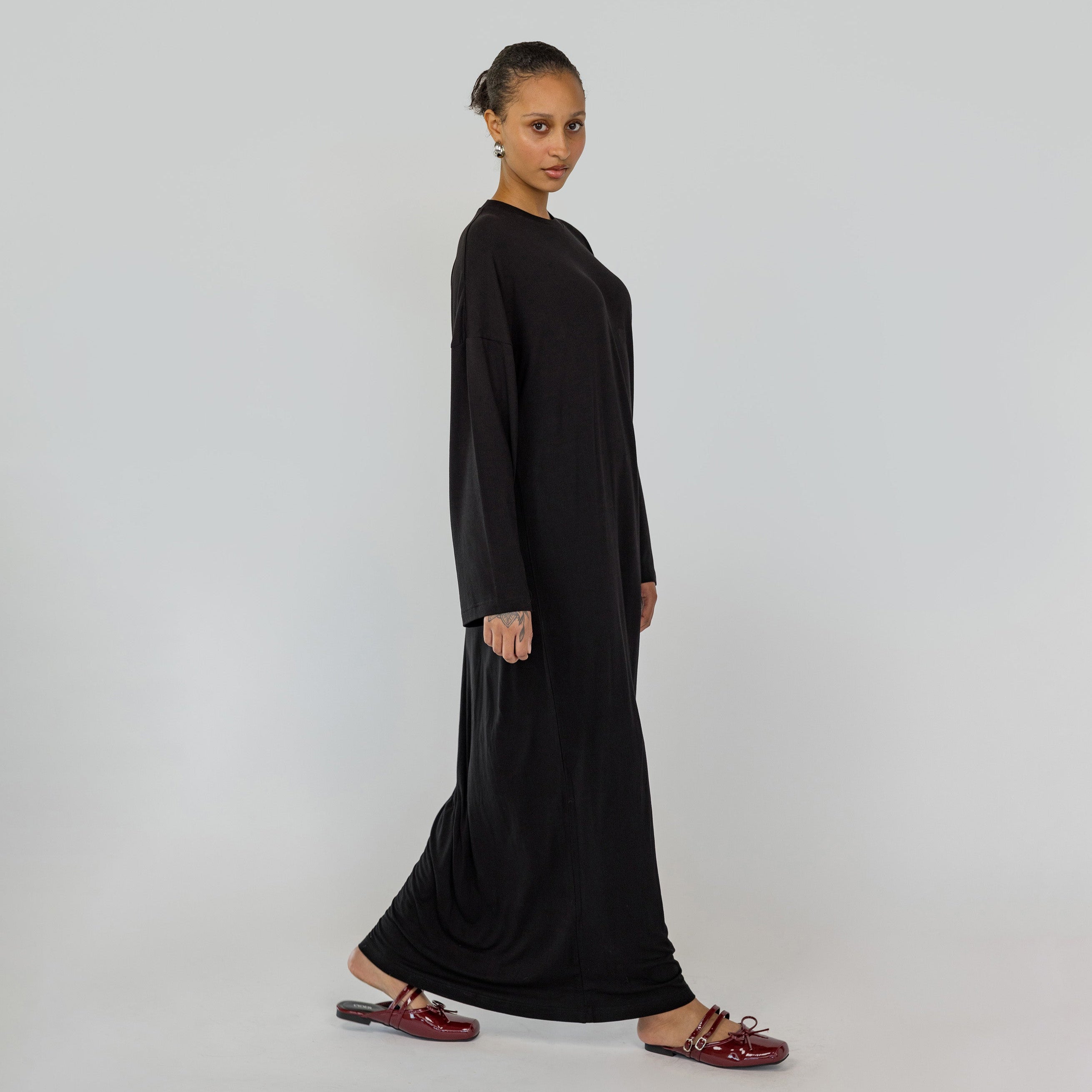 Boxy Knit Dress Ink