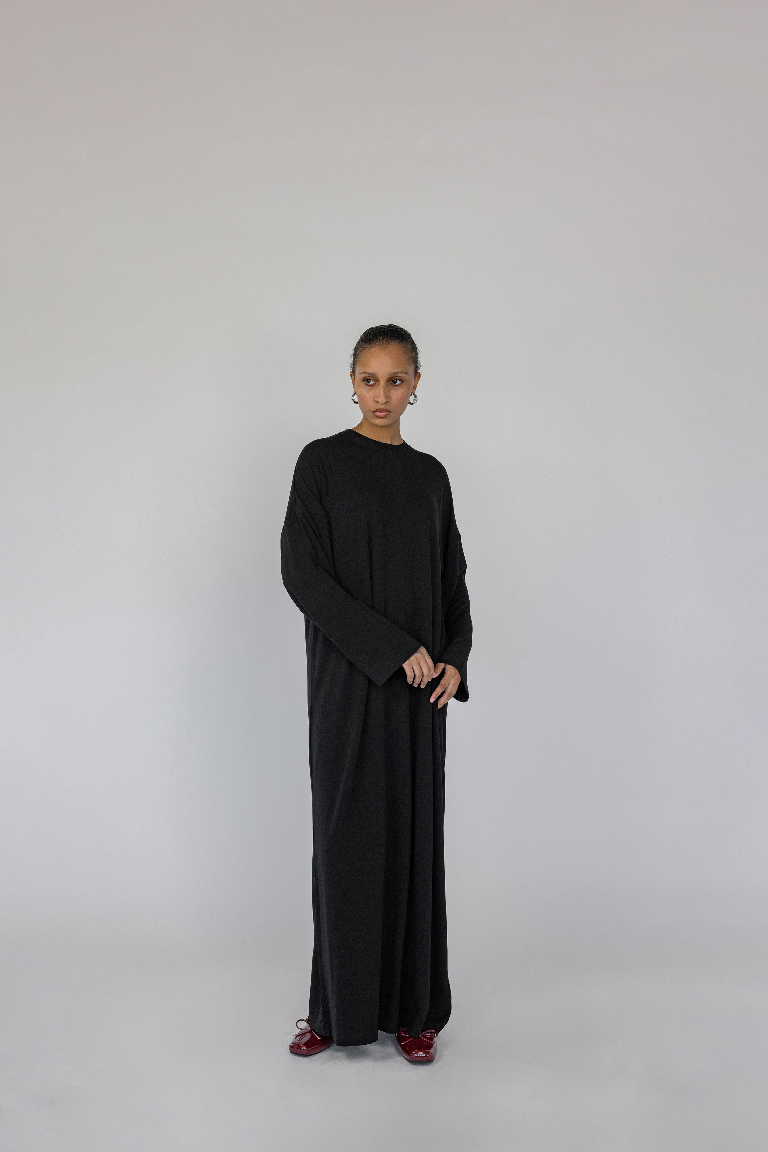 Boxy Knit Dress Ink - Image 3