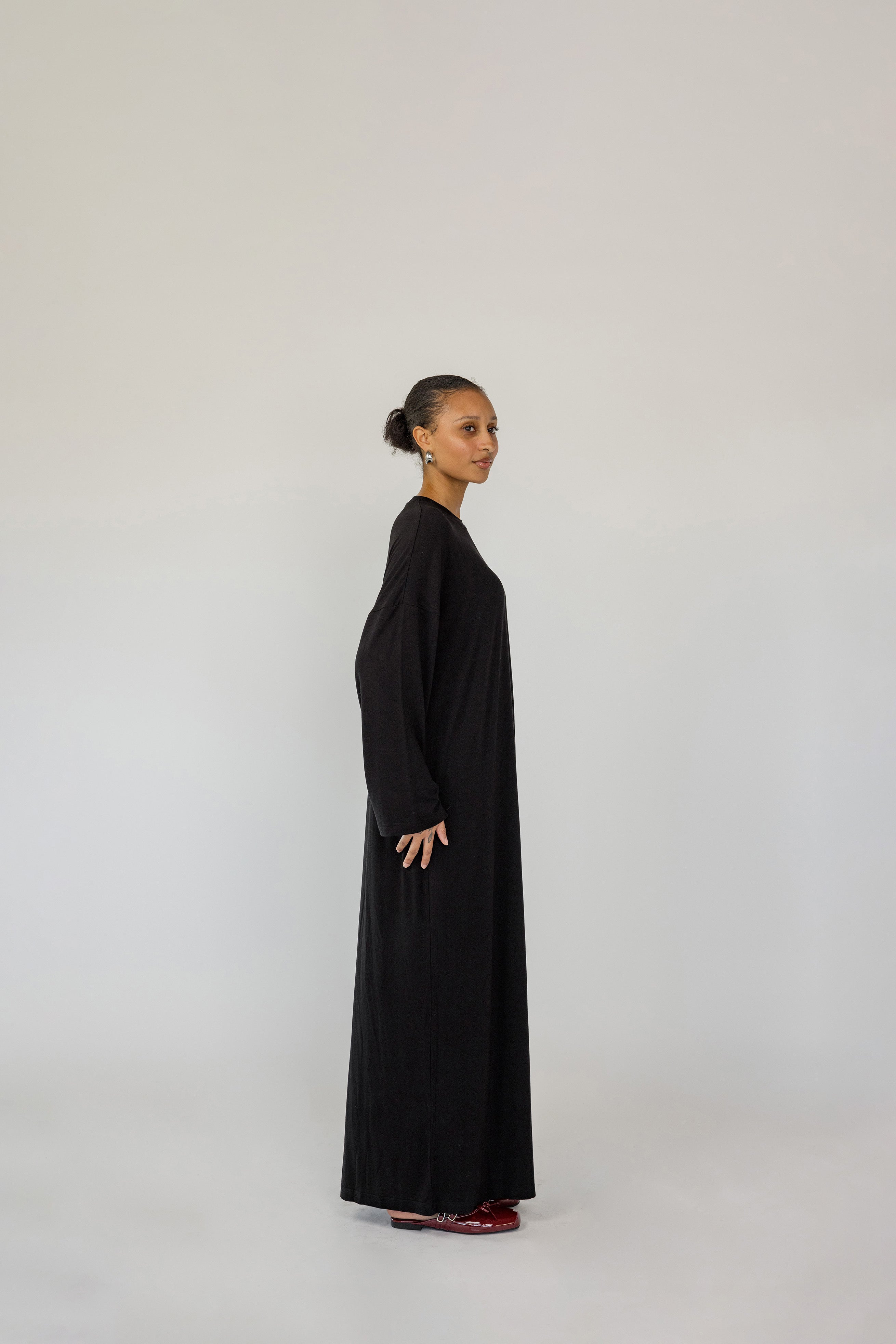 Boxy Knit Dress Ink - Image 4
