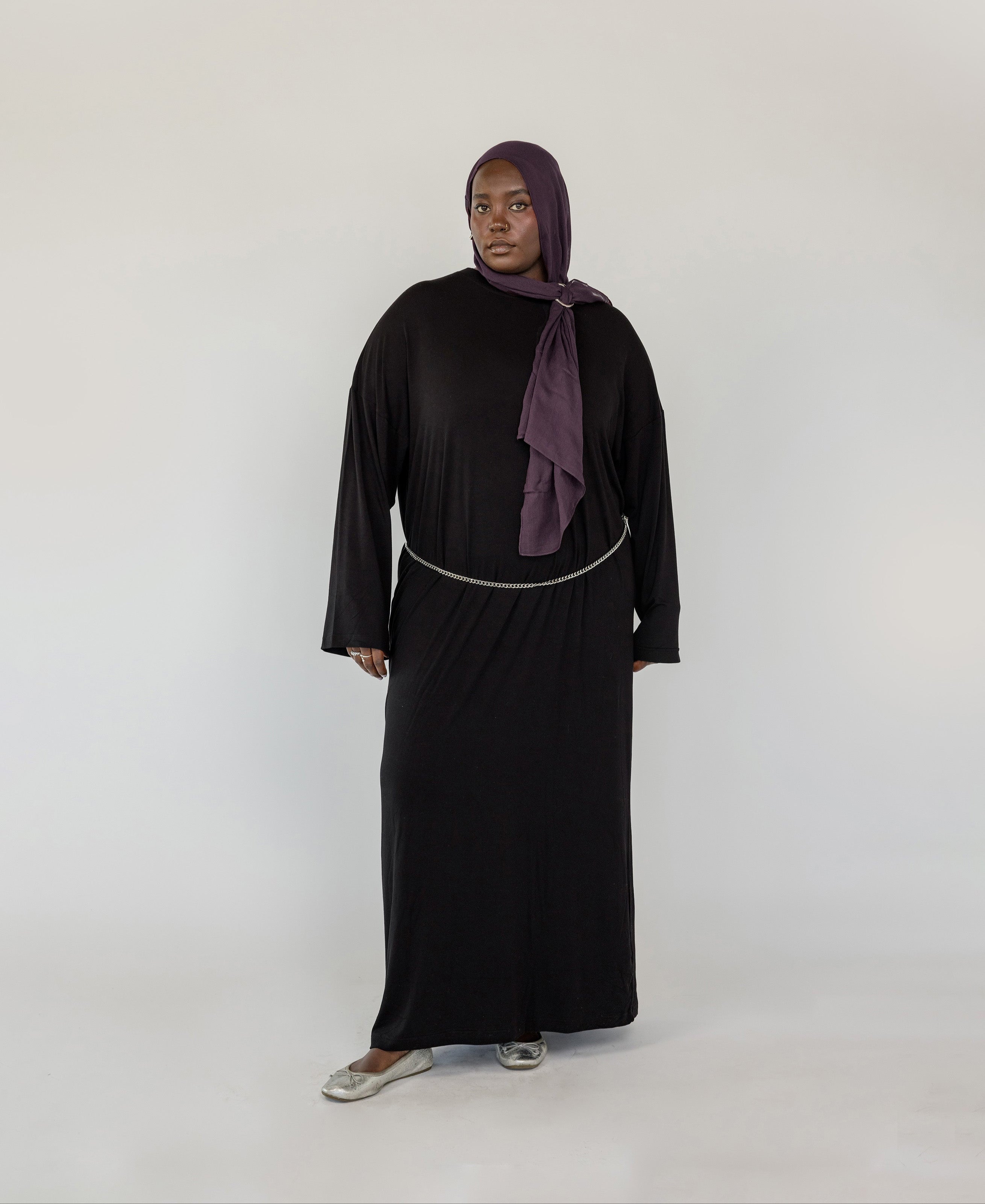 Boxy Knit Dress Ink - Image 2