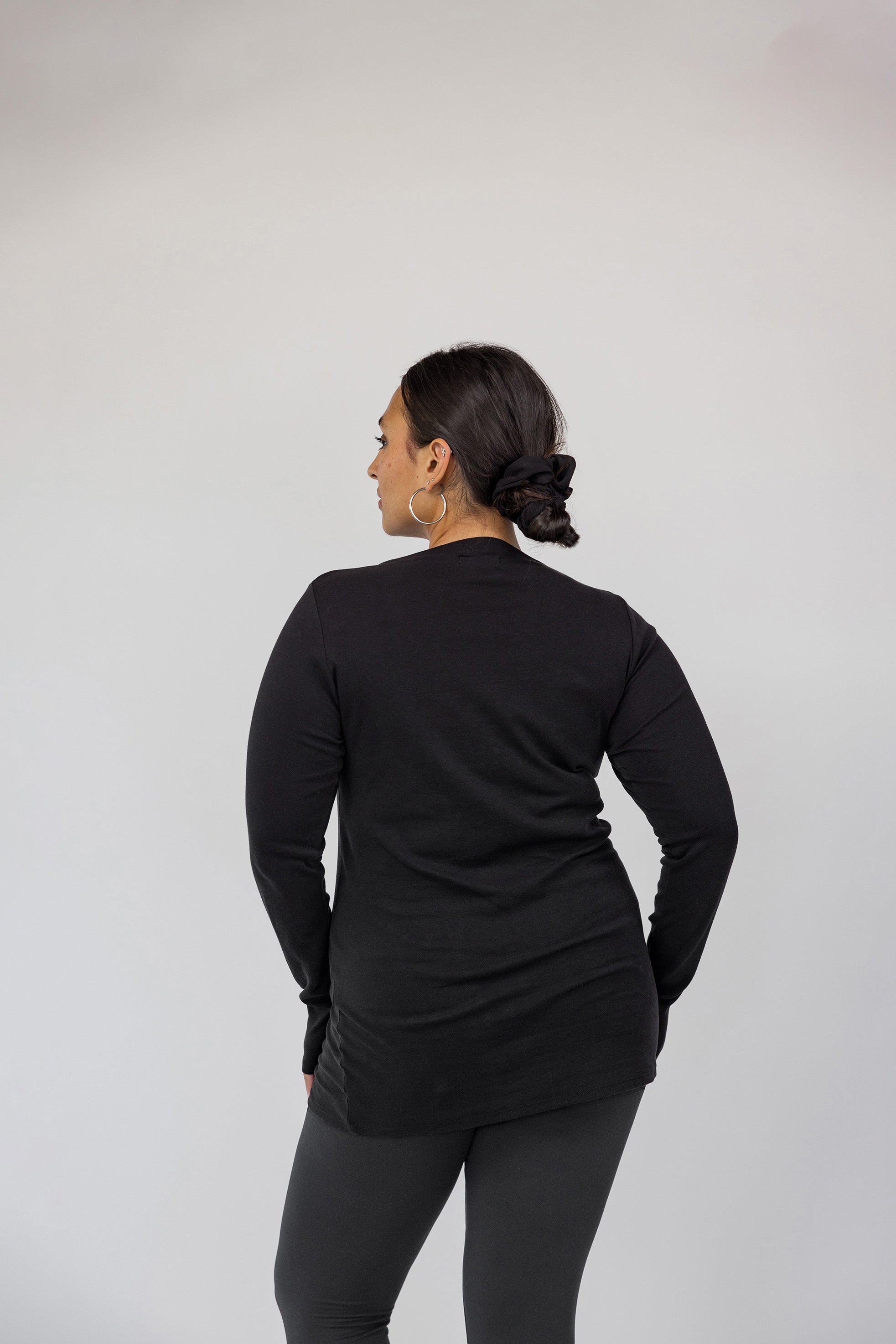 Mock Neck Top Black - Image 5