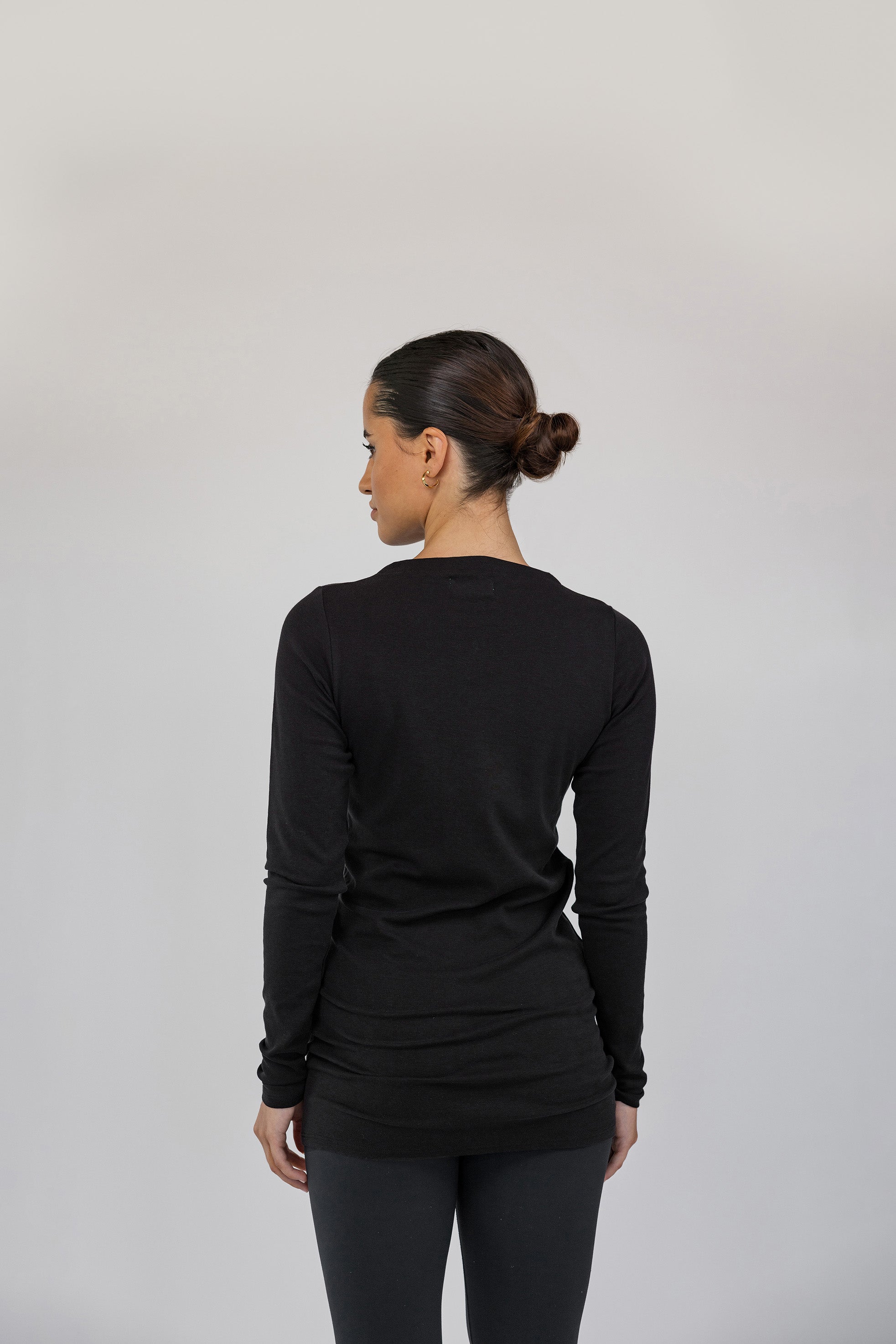 Mock Neck Top Black - Image 7