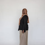 Tie Front Top Black