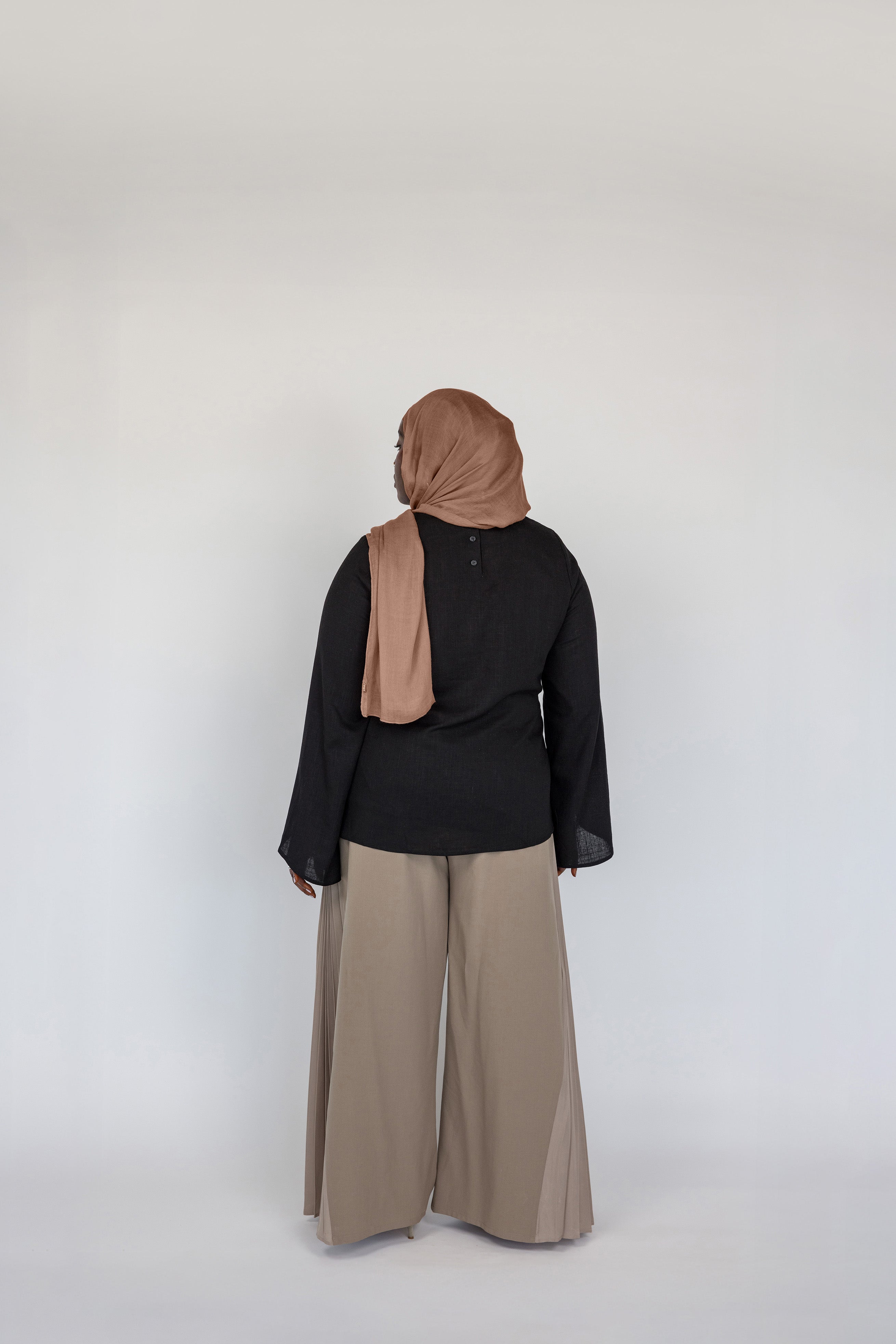 Tie Front Top Black - Image 6