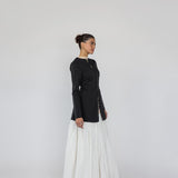 Two Way Zip Top Black