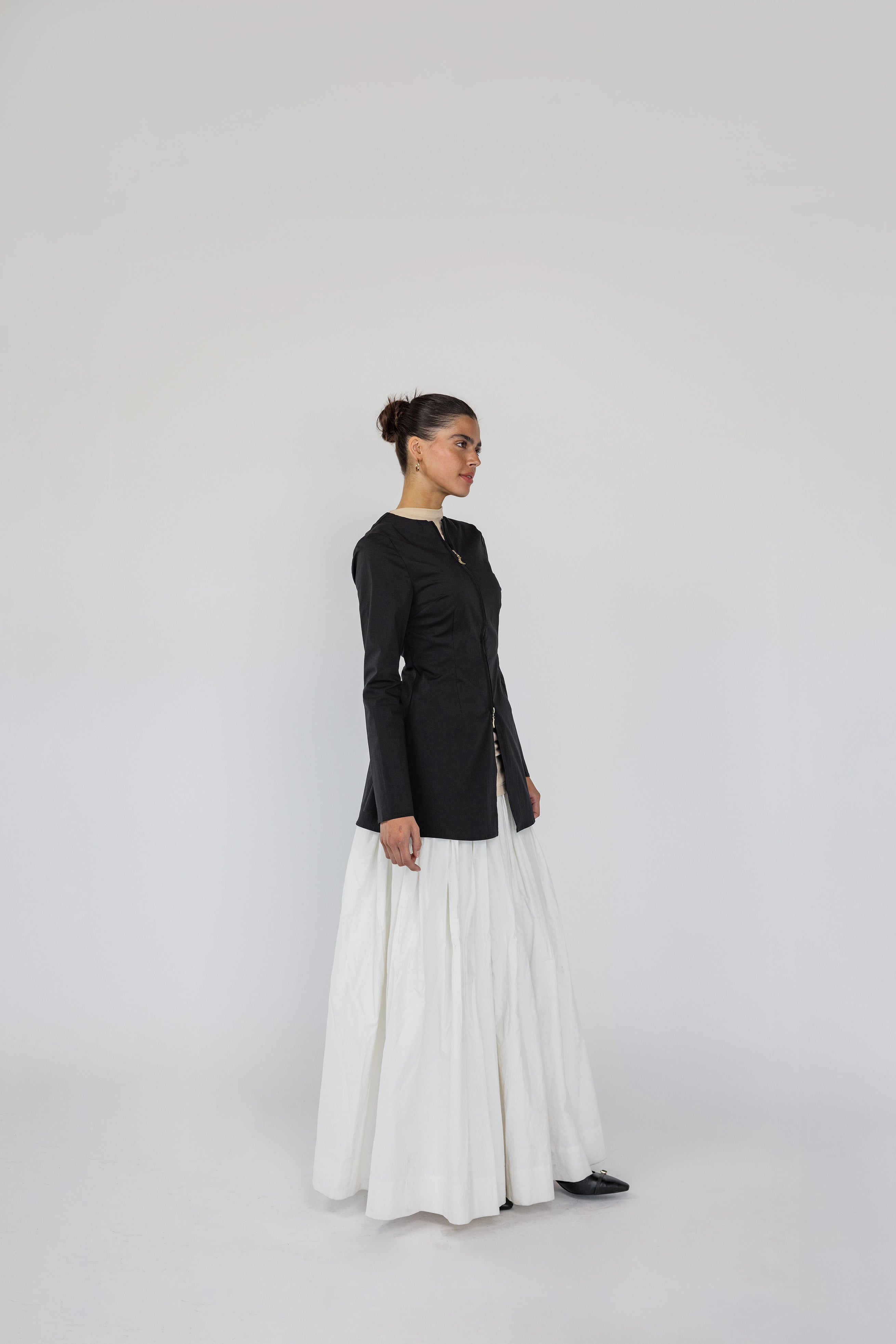 Two Way Zip Top Black - Image 3